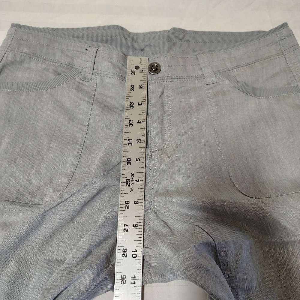 KUHL Pants Womens 12 Regular Ash Gray Cabo Linen Blend Hiking Style 6272 - Picture 3 of 15